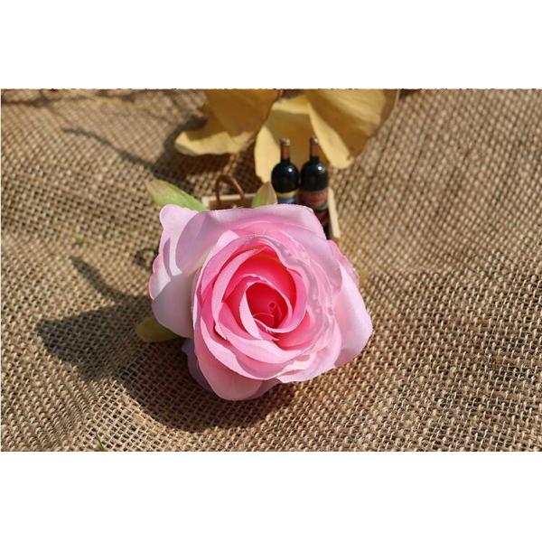 UVG FBL02 silk roses artificial flower head for wedding flower wall backdrop use