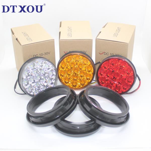 4 inch LED Truck tail light Round Rear Light Trailer Tail Lamp Stop Brake Indicator