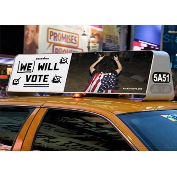 P3 Outdoor Taxi Top LED Screen Car Roof LED Display For Advertising Digital Signage And Displays