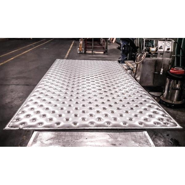 Refrigeration 439 Stainless Steel Dimple Sheet Metal Customization Pillow Plate
