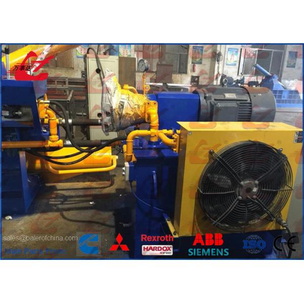 Beverage Cans Metal Scrap Baling Machine Metal Shavings Compactor With Siemens Motor