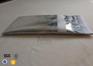 China 17x27cm Silver Fiberglass Fireproof Cash Pouch Fire Safe Document Bag Envelopes on sale