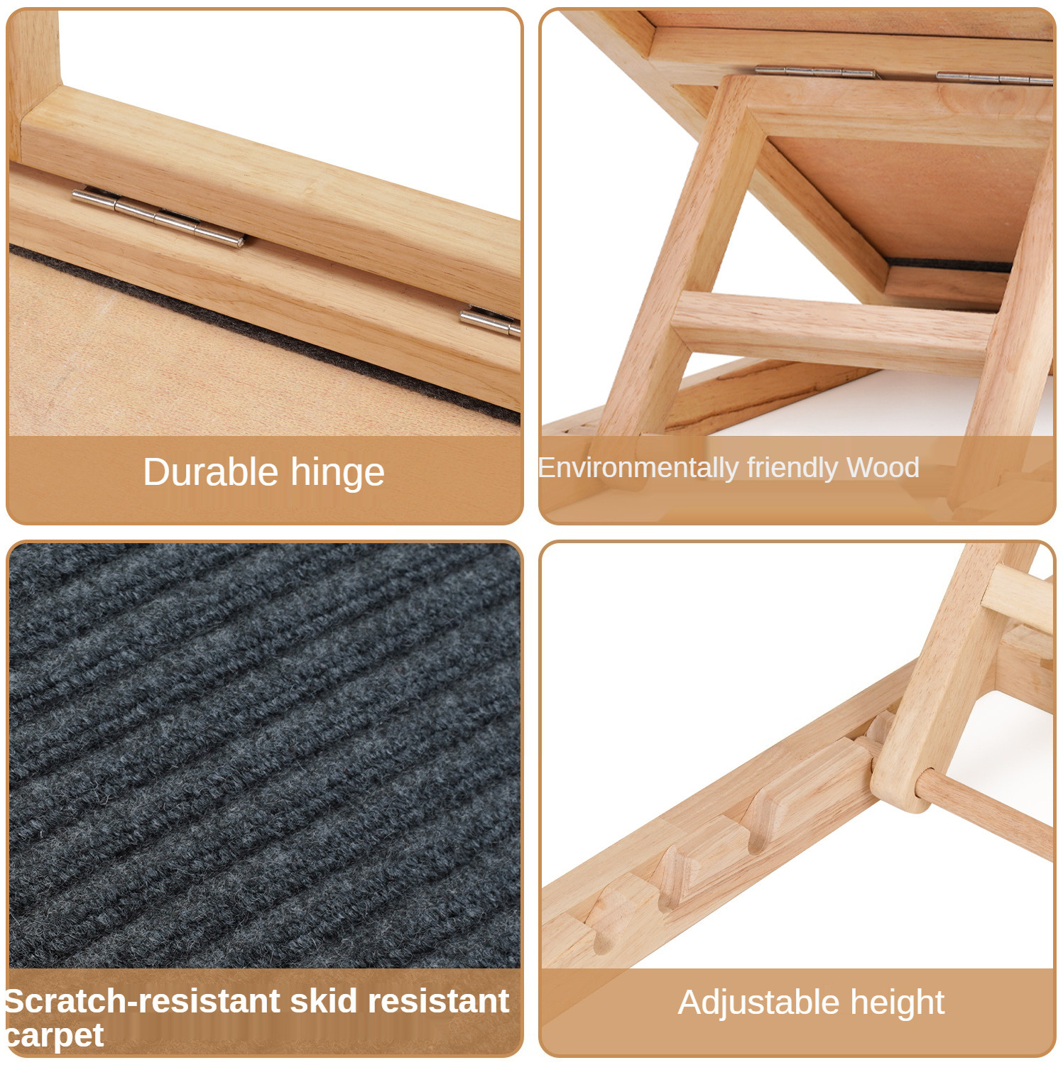 100cm Lightweight Folding Dog Ramp 60cm Indoor Soft Dog Ramp