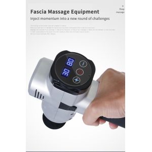 Quality Carbon Fiber Wireless Massage Gun HF Battery Powered Muscle Massager wholesale