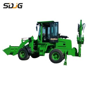 Quality 0.5m3 Earthmoving Towable Backhoe Loader , Small Digger Loader Machinery wholesale