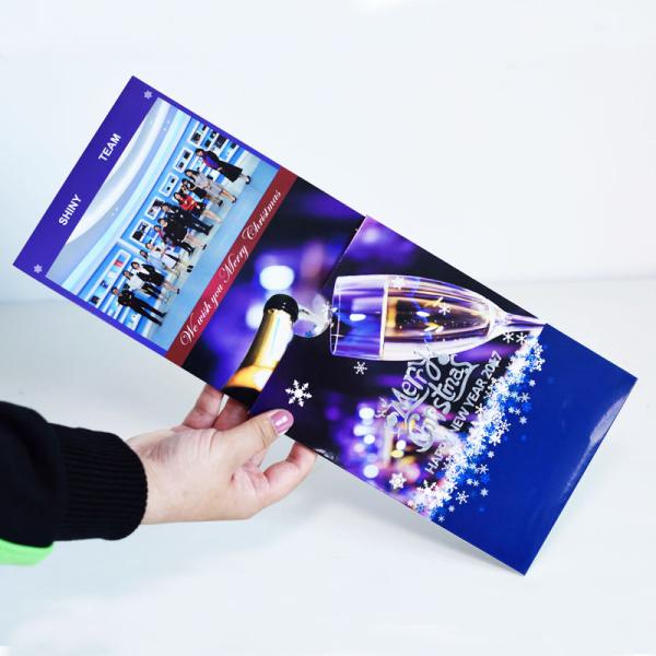 Musical Printed Recordable Greeting Cards For Holiday Bless OEM 5inch×7inch Size