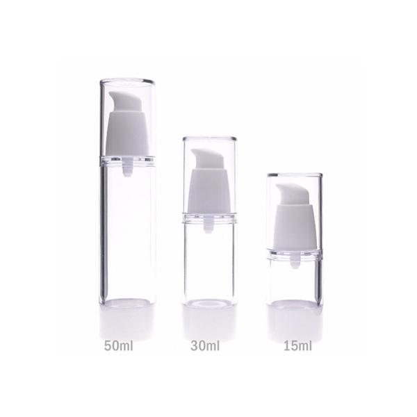High Transparency Airless Cosmetic Bottles 15ml - 50ml OEM / ODM For Serum