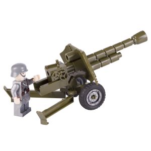 China WW2 military weapon mini figures accessories artillery plastic building blocks toys on sale