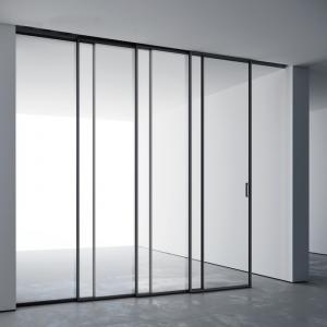 China Deep Grey Aluminium Sliding Internal Door Crimsafe Mesh For Apartment on sale