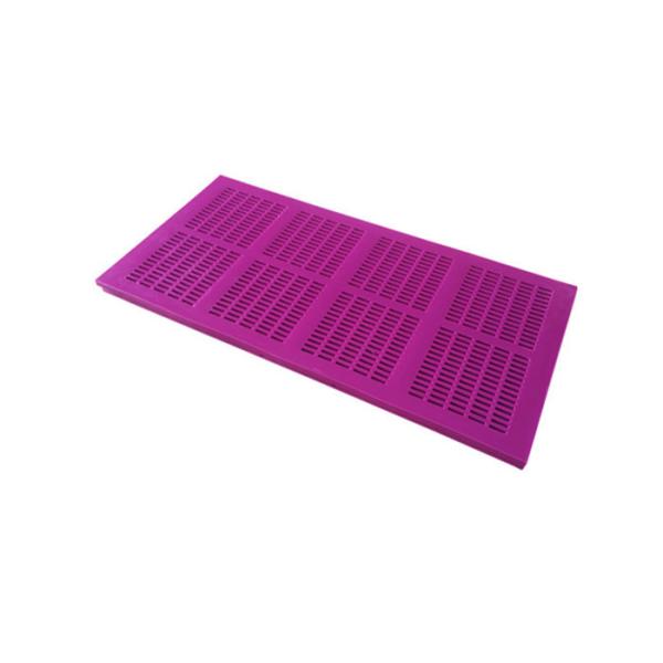 Tensioned PU Ming Screen Mesh , Dewatering Polyurethane Vibration Sieve Panel