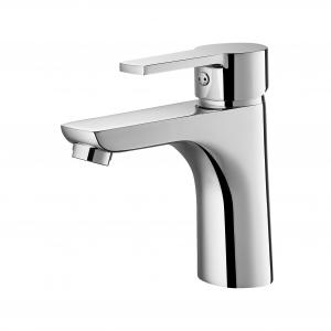Quality Polished 3 Hole Bathroom Vanity Faucets Washroom Water Tap Resist Corrosion wholesale