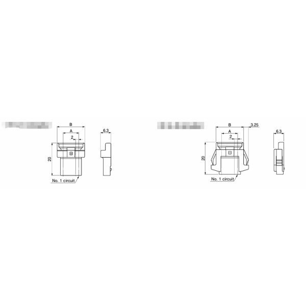 PALR-08VF 8 Position 2.0mm Pitch Connector Housing PA Series Receptacle Crimp Termination Positive Lock Compact Design 3A Rating 100V AC for Wire-to
