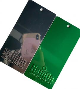China Illusion Color Super Chrome Dry Plating Green Electrostatic Powder Coating Spray Paint on sale