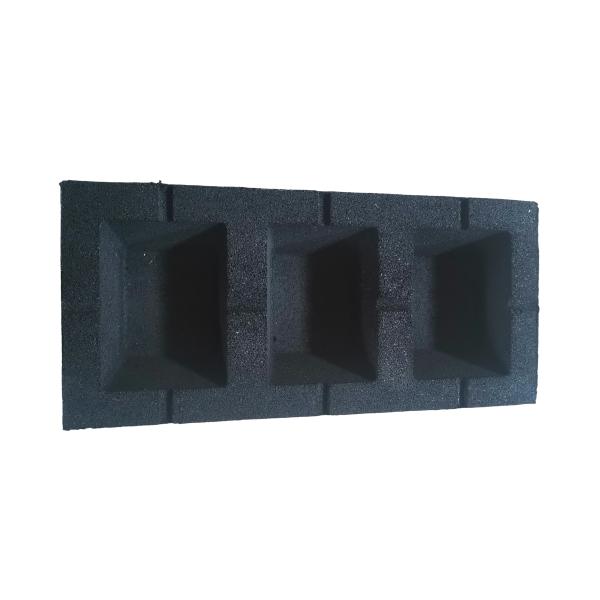 Black Air Conditioner Feet 500*180mm Anti Vibration Feet 1.5g/cm3