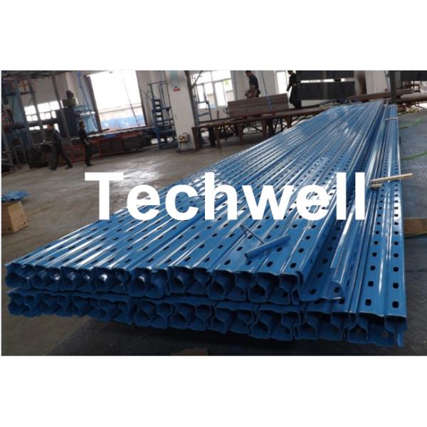 Chain Transmission Pallet Rack Roll Forming Machine 15m/Min With Hydraulic Decoiler