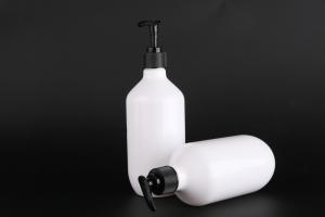 Quality UKLB12 500ml Shampoo and Shower Gel PET pump bottle, plastic PET bottle 500ml wholesale