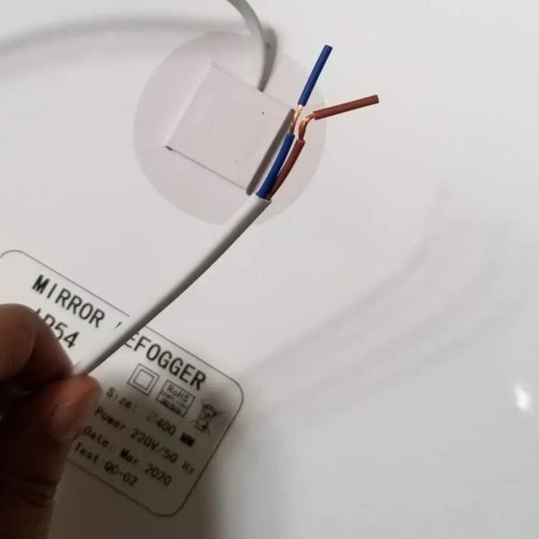 PET Lenses Material Bathroom Touch Sensor Switch Vanity Dimmer Defogger LED Smart Mirror