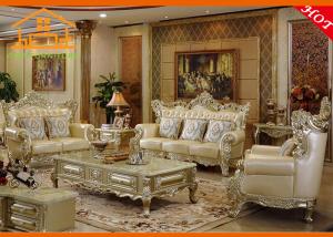 China Classic European hand carved living room furniture solid wood carving antique furniture factory price living room sofa on sale