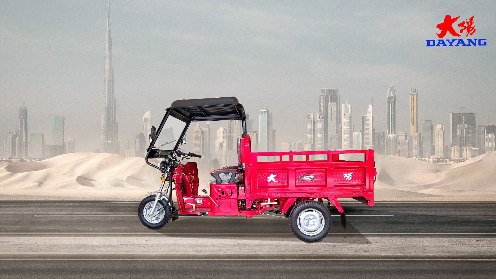 Speed Cargo Tricycle for Dubai and Morocco International Trade Maximum Speed ≥70Km/h