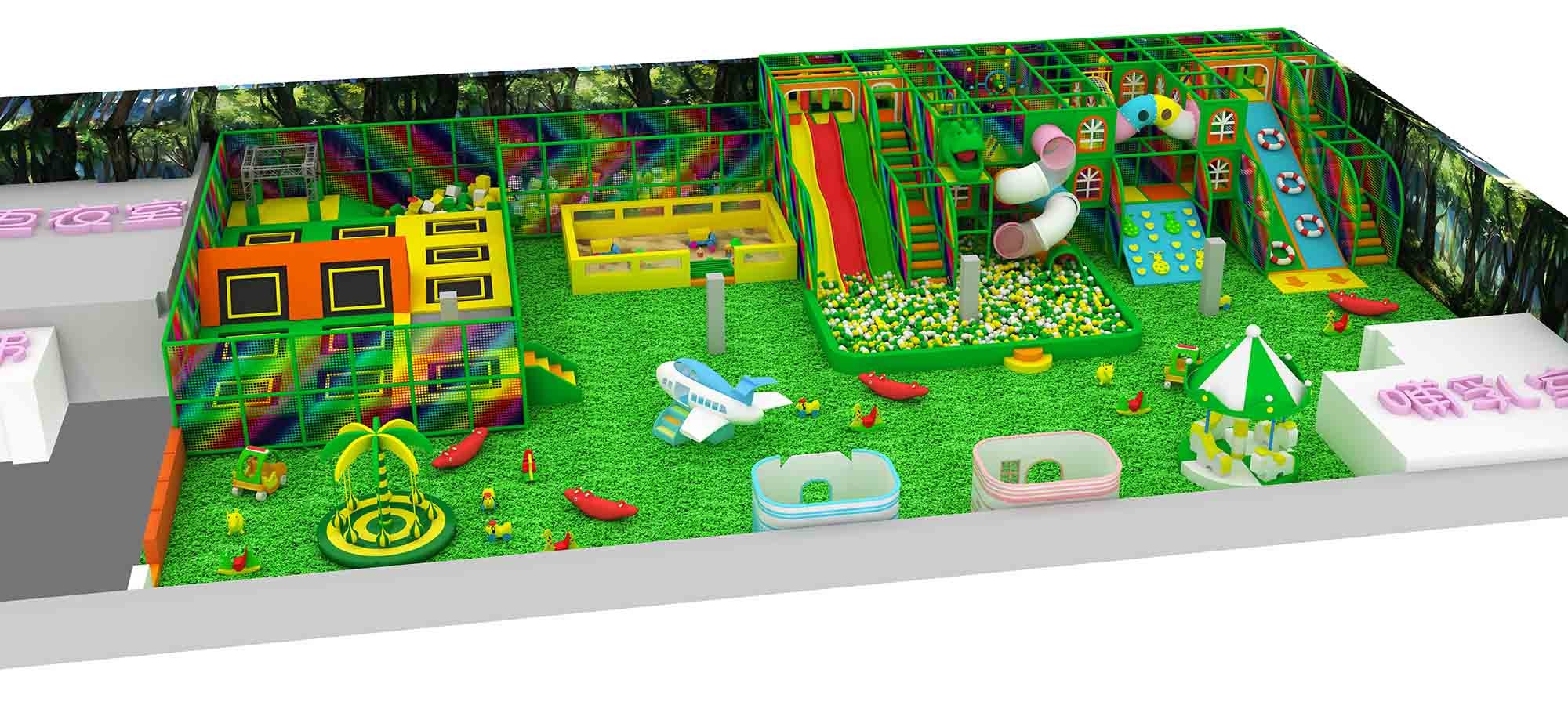 Quality Jungle Theme Daycare Indoor Playground Equipment Home wholesale