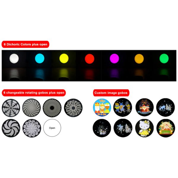 Waterproof Outdoor logo Multi Image Gobo Projector
