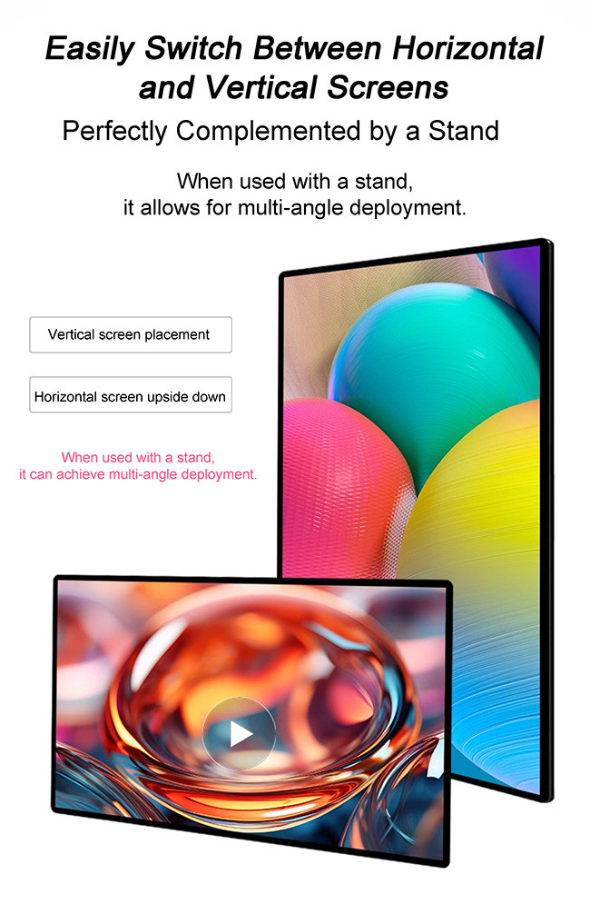 High Resolution Media Screen 43 Inch Wall Mount Digital Signage Advertising Player