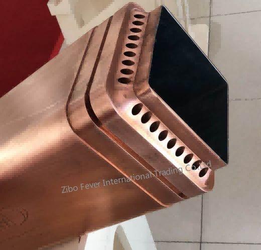 100x100mm CuCrZr Copper Mould Tube Continuous Casting Machine Parts