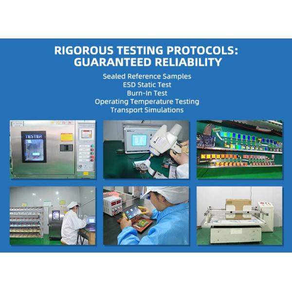 Custom Segment LCD Display with Incell capacitive touchscreen for industrial controls