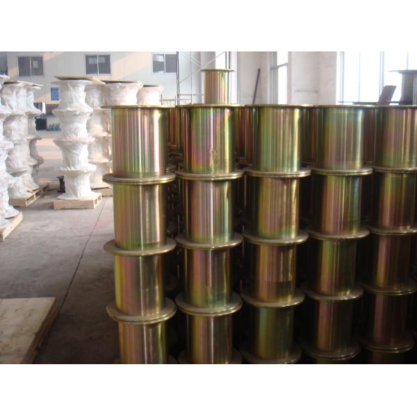Steel Bobbin Continuous Wire Drawing Machine , Copper Wire Making Machine For Cable