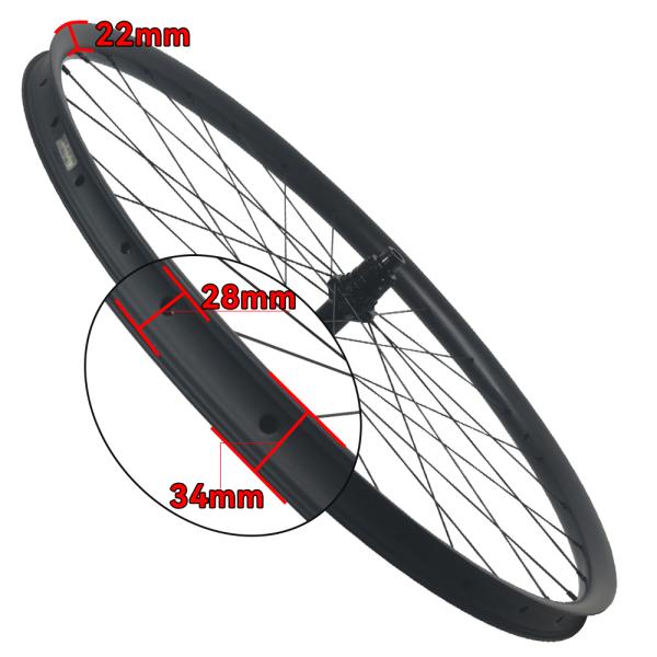 JIELEI High-Performance 27.5/29 Inch Carbon Fiber Bicycle Wheelset Ultralight 32H Tubeless Ready Clincher Trail Enduro Downhill