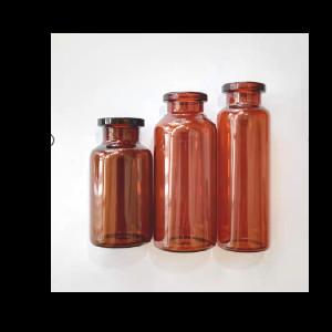 China Neutral Borosilicate Amber Glass Vials Small Glass Pill Bottles ODM on sale
