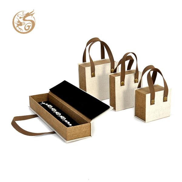 XL Packaging Magnetic Hard Paperboard Box for Jewelry Necklace Bracelet Texturepaper Book Shape