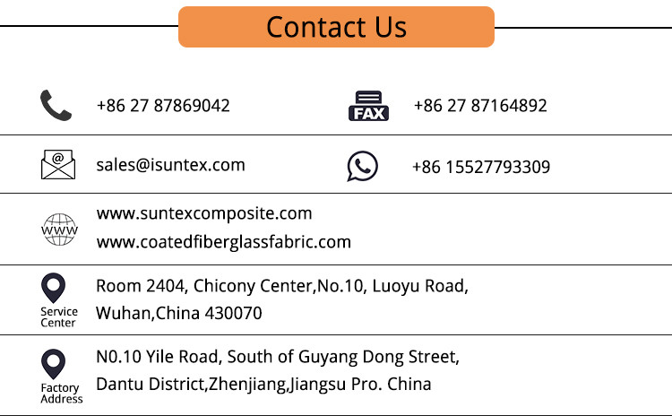 Chemical Resistant Fireproof Fiberglass Fabric for Welding Drapes Blanket