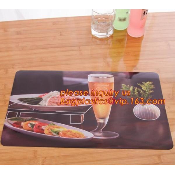Wholesale price dining mat PVC Fabric silicone placemat table mat,tableware accessories round plastic placemat PVC water