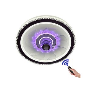 AC220v Round Remote Control Ceiling Fan Light D500*H150MM