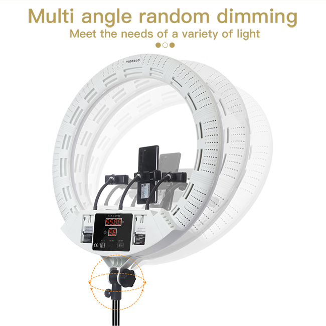 100w large size beauty fill light dual color temperature easy to carry suitable for short video shooting fill light