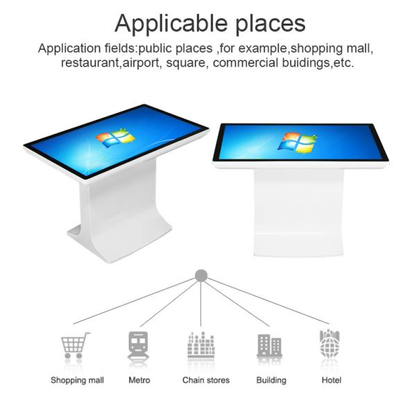 Spill Proof Capacitive Self Help Kiosk Wifi Innovative Interactive Touch Table