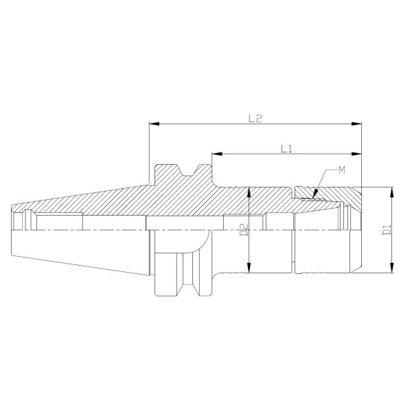 20CrNiMo Material High Speed BT ER Tool Holder For Deep Hole Processing