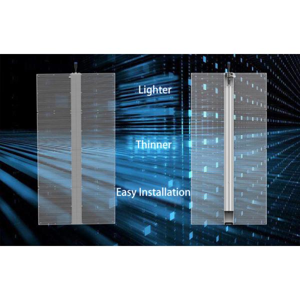 RGB 3-In-1 Transparent LED Curtain Display 5MM Pixel Pitch SMD5050 Full Color Energy Efficient