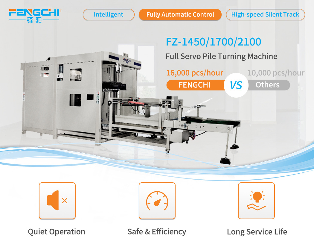 4000kg Durable Full Auto Papersheet Turnover Paper Stacking Machine with Global After Service