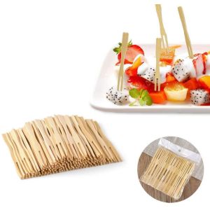Bleached Grade A 3.5 Inch Fruit Skewer Sticks