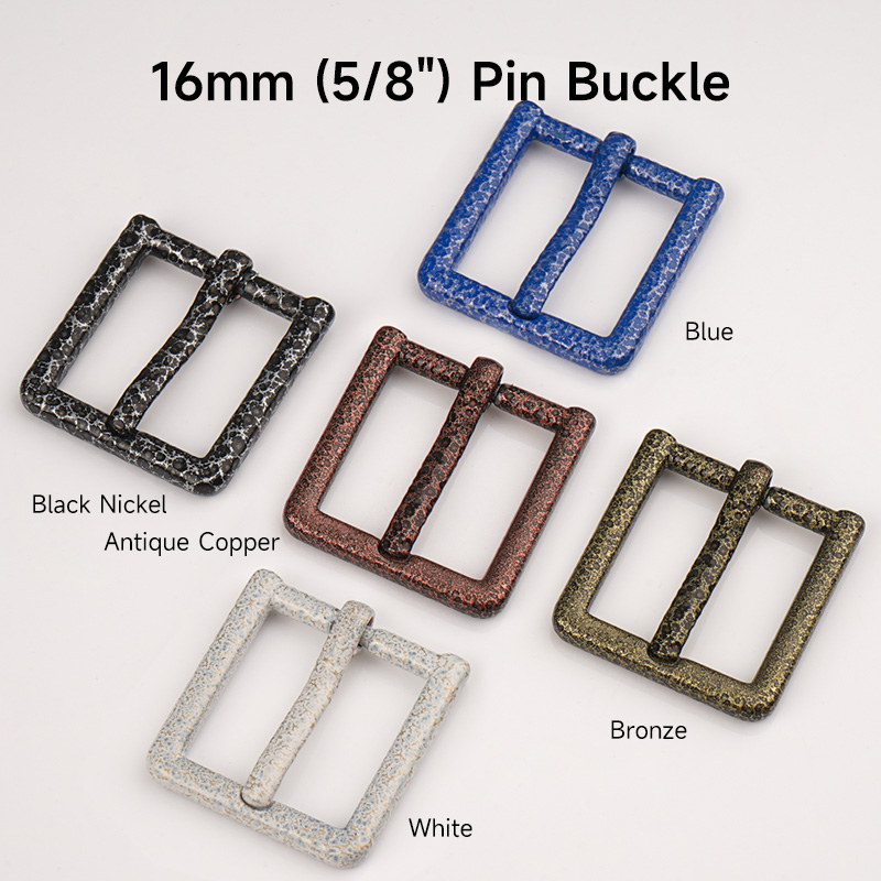 16mm Red Cooper Single Pin Buckle for Handbag Buckle Webbing Strap Loops Clasp Metal