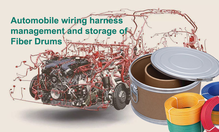 Automotive Wire Harness Storage Bin - Plum Blossom Cable Management Bucket For Car Wiring Organization