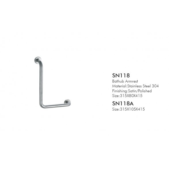 Stainless Steel Shower Safety Grab Bars Handle Bathroom Sus304 Satin