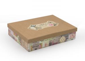 China Eco-friendly kraft Paper Gift Box with lid Packaging Gift Box for Shirt / Garment on sale