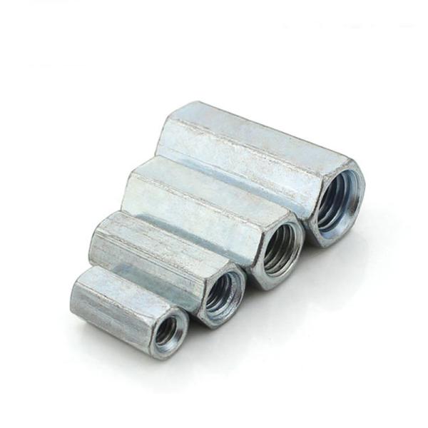 White Zinc Plated Din 6334 M6 Hexagon Coupling Nuts
