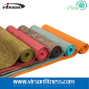 Virson Custom lable logo jute yoga mat/jute yoga matt