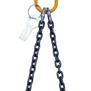 China 40 Ton Load Capacity 20Mn2 Chain Lifting Chain Sling with Master Link 12M Long Double Leg on sale