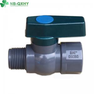 Quality JIS Standard Plastic Red Blue Green Handle PVC Female Threaded and Male Ball Water Valve wholesale