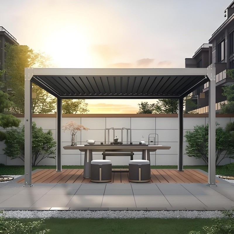 Top-Quality Aluminum Extrusions Aluminum Patio Pergola PVDF Finish